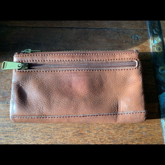 Fossil Wallet. Brown leather. - Picture 3 of 4